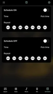Phone-App 11 Xtaz app schedule
