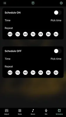 Phone-App 5 Xtaz app schedule