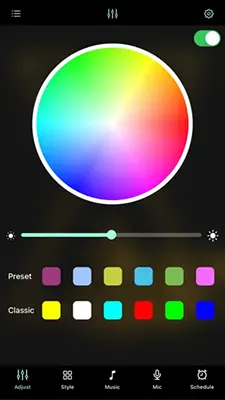 Phone-App 1 color wheel